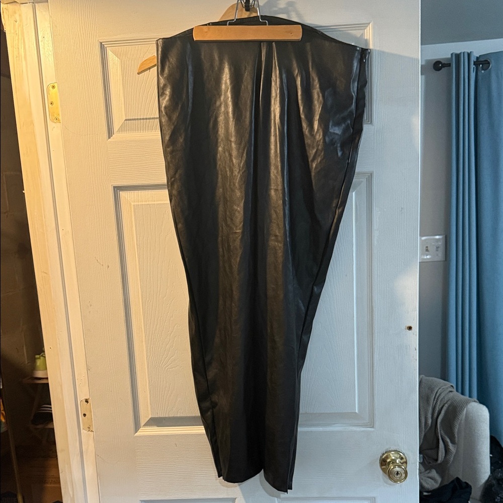 Old Navy Black Leather Pants